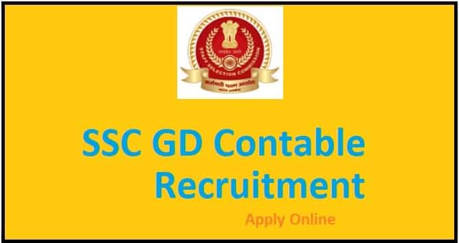 SSC GD Constable Recruitment