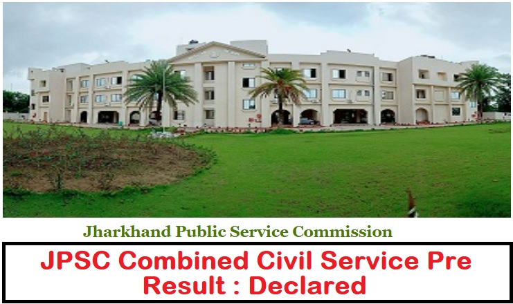 JPSC Combined Civil Services Pre Result