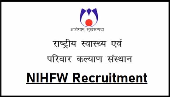 NIHFW Recruitment 2021