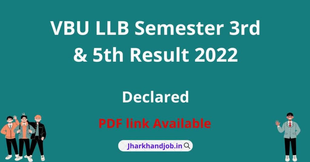 VBU LLB Semester 3rd & 5th Result 2022