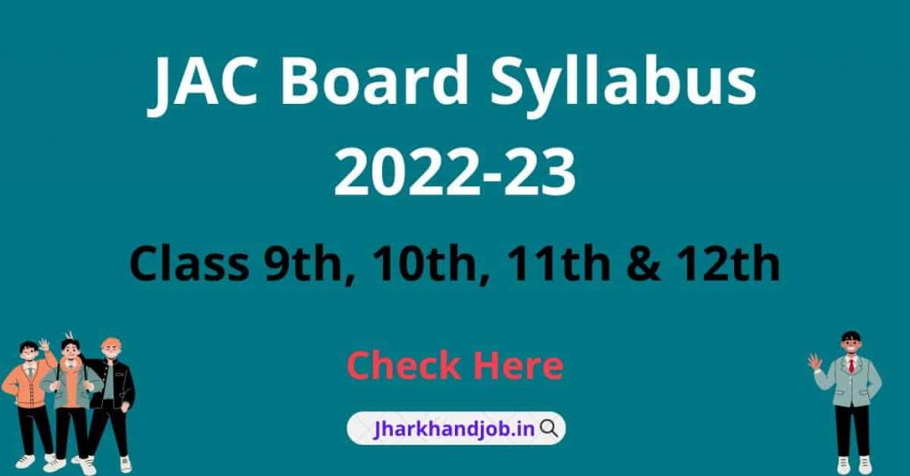 JAC Board Syllabus 2022-23